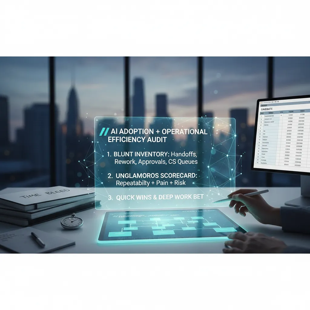 2) Data infrastructure reality check (AI implementation starts here)