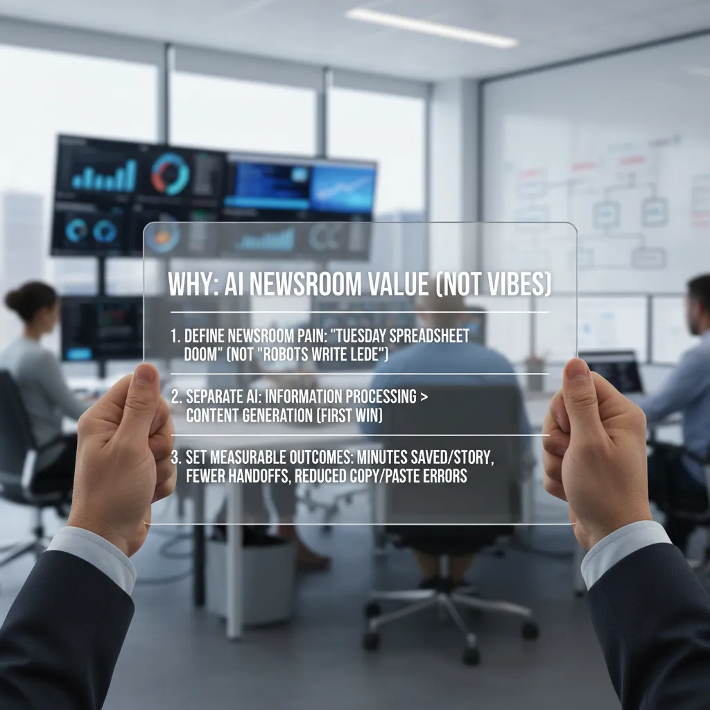 2) Build the boring stuff: AI journalism infrastructure